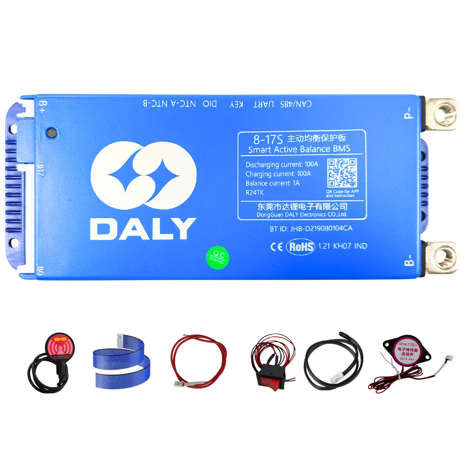 DALY 100BAL SMART BMS 8-17S 300A